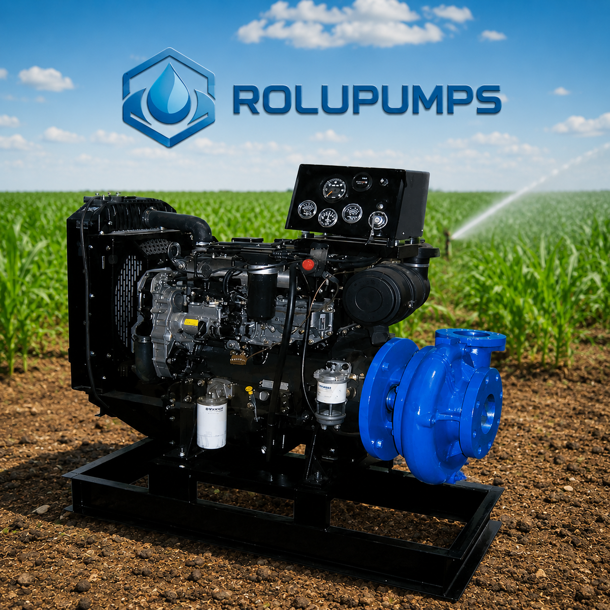 Bomba Serie RLU con Motor Diésel ROLUPUMPS