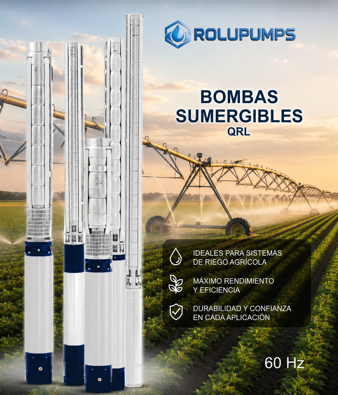 Bomba Sumergible Pozo Serie QRL ROLUPUMPS